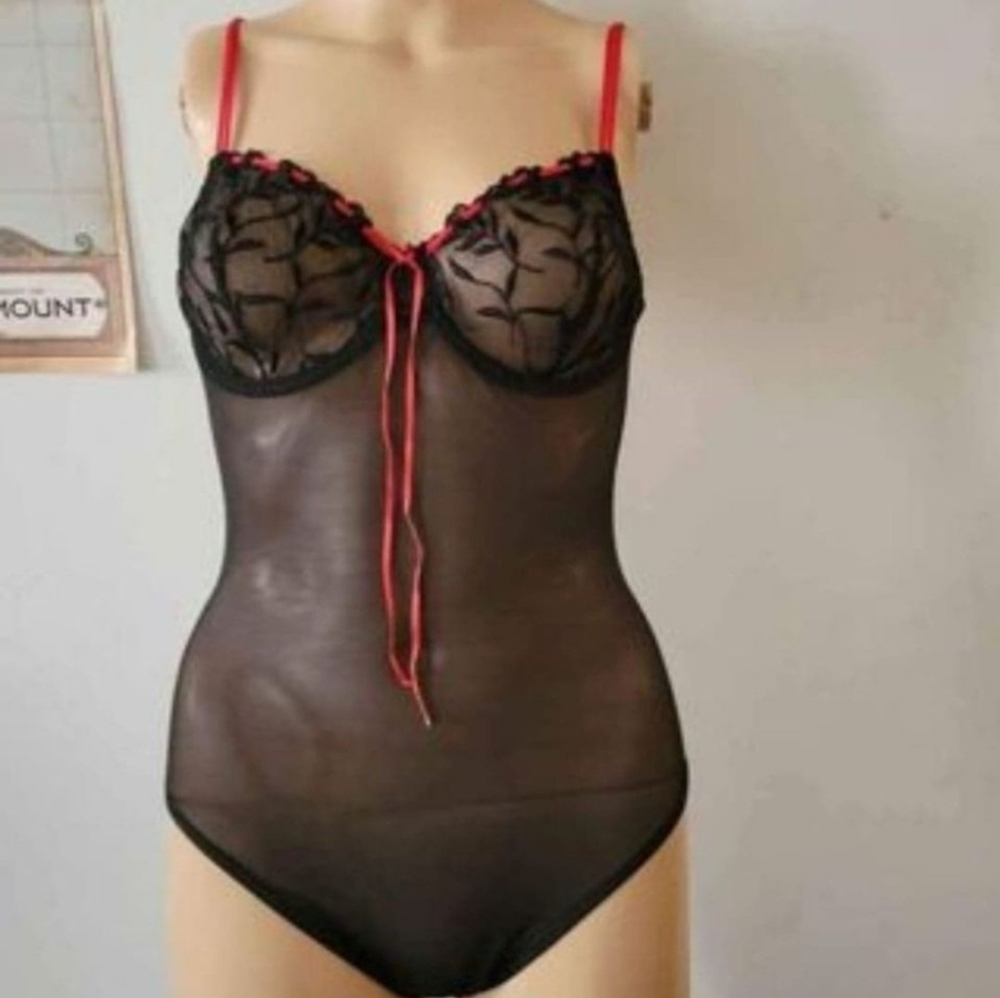 Vintage Mesh Body Suit size 10